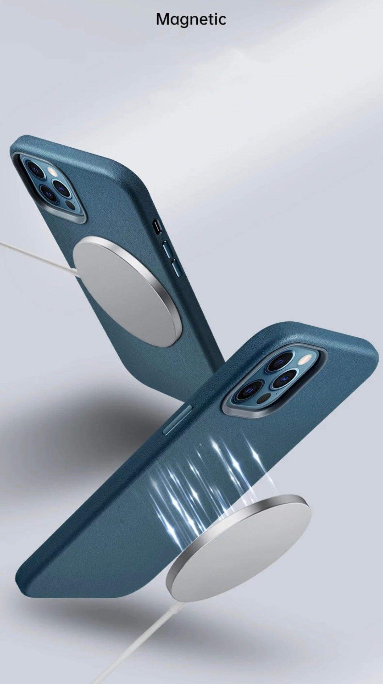 MagSafe Leather iPhone 12 Caser | Super Savings Technologies MagSafe Leather iPhone 12 Caser | Super Savings Technologies
